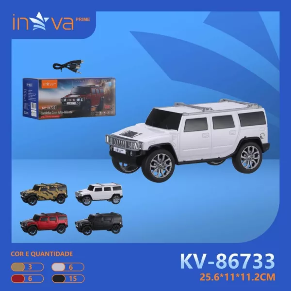 Caixa de SOM Bluetooth Carro Inova Kv-86733