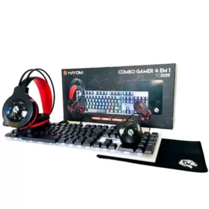 Combo Gamer Teclado Mouse Headset e Mousepad HAYOM TC3220