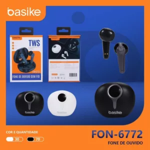 FONE DE OUVIDO BLUETOOTH BASIKE BA-FON-6772