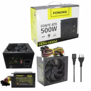 FONTE 500W ATX PARA PC SUPER SILENCIOSA HDW-0002 FONENG