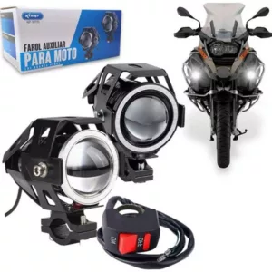 Faro Lauxiliar para Moto LUZ Branca 6000k Kp-mt03/ae