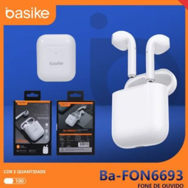 Fone de Ouvido Airphone Bluetooth Basike FON-6693