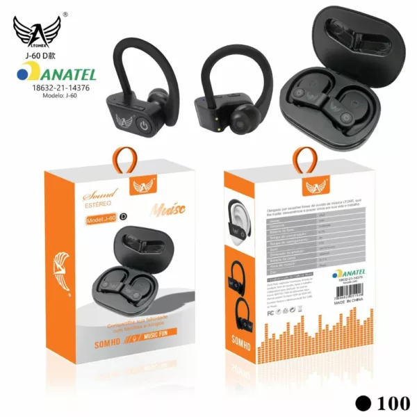 Fone de Ouvido Bluetooth Altomex J-60d