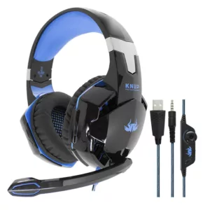 Fone de Ouvido Gamer LED Headset Knup Kp-455a