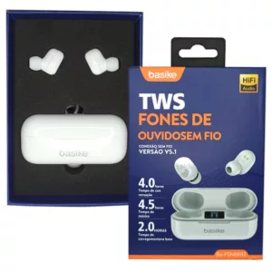 Fone de Ouvido sem FIO Bluetooth TWS Basike Fon-6692