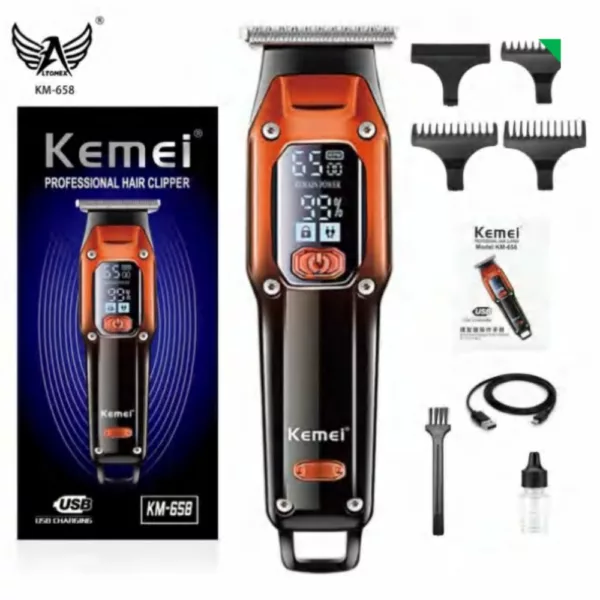 Máquina de Cortar Cabelo Kemei Km-658