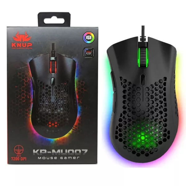 Mouse Gamer Knup LED Kp-mu007