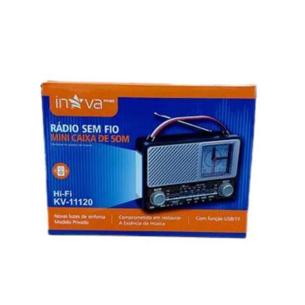 Radio Retrô sem FIO Inova Kv-11120