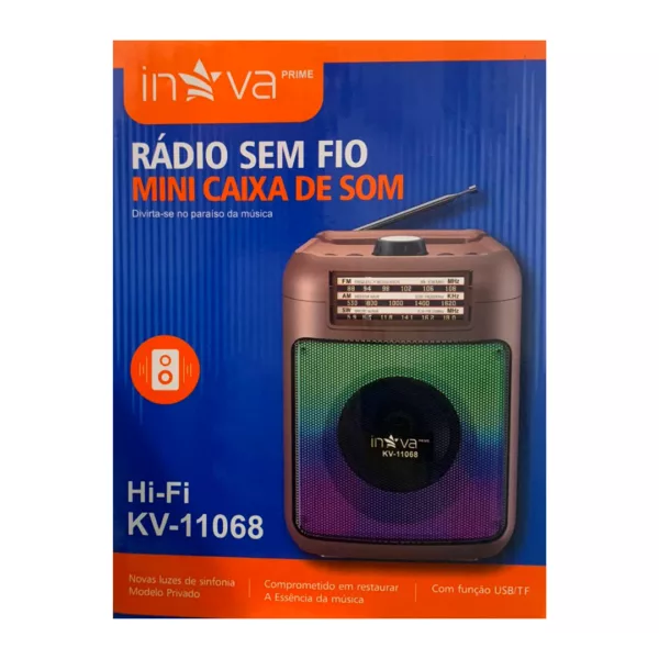 Radio sem FIO Mini Caixa Inova Prime Kv-11068